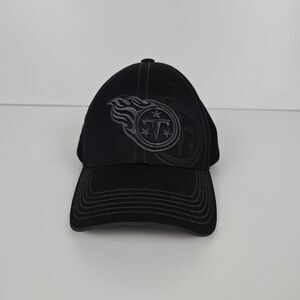 NFL Team Apparel Tennessee Titans Black Adjustable Baseball Cap One Size